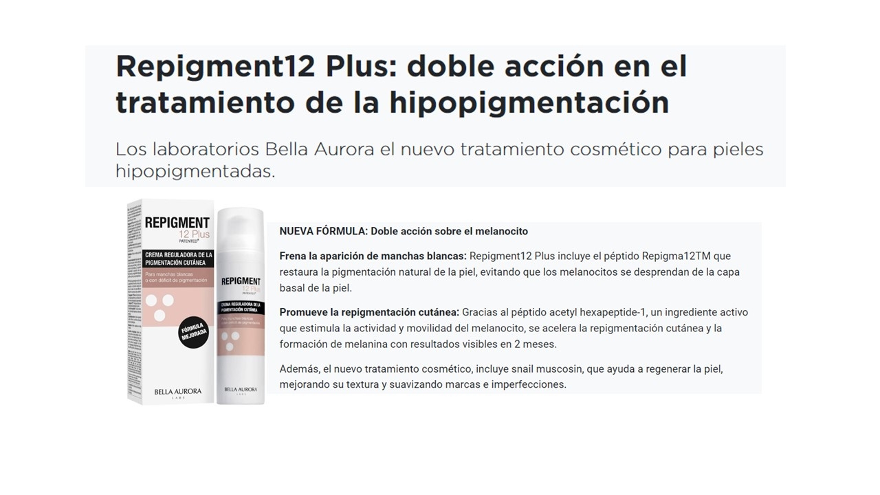 El lanzamiento de Repigment12 Plus en Im Farmacias