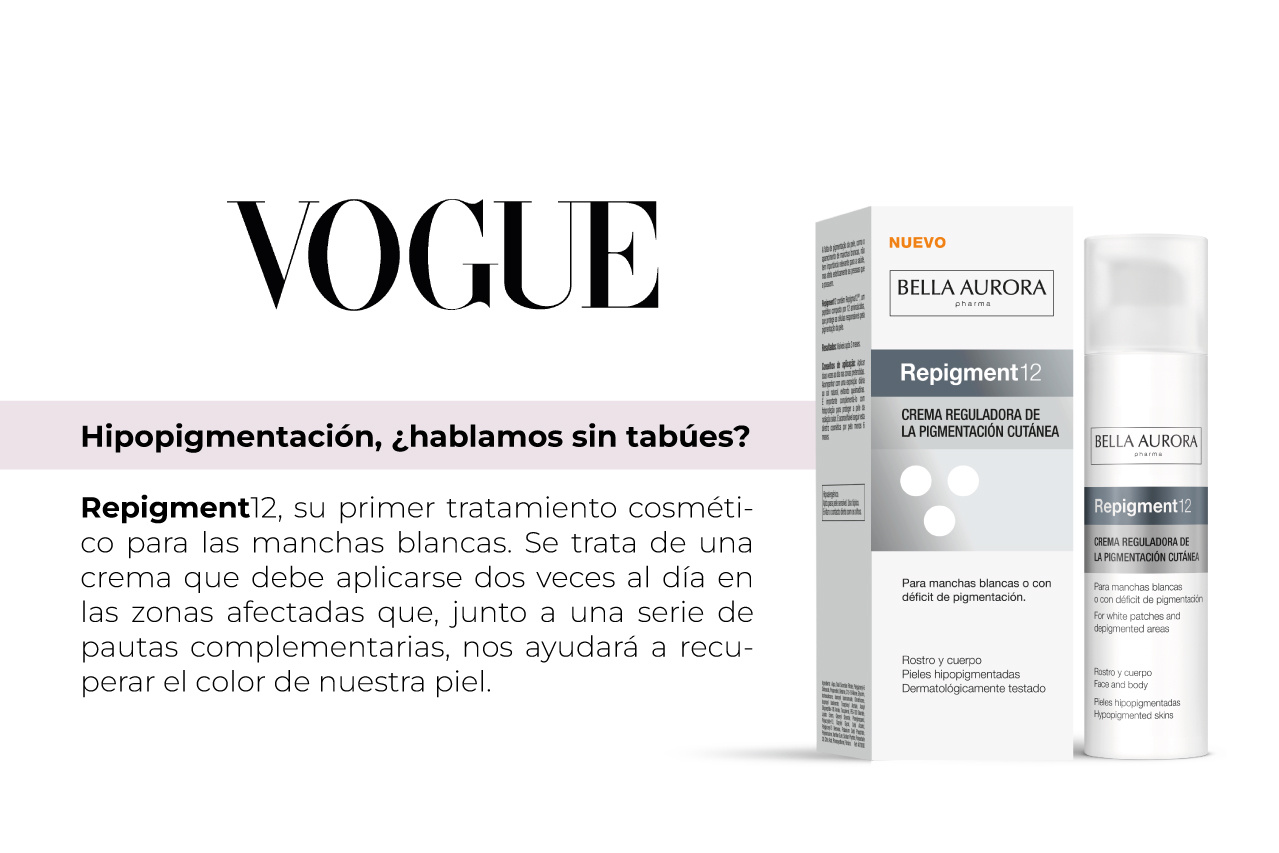 La revista VOGUE recomienda el uso de Repigment