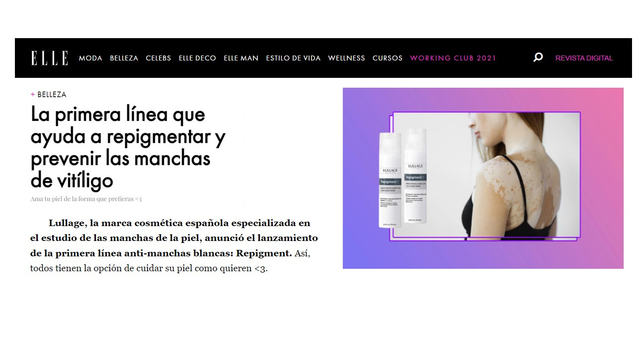 Elle México se hace eco de los resultados de Repigment
