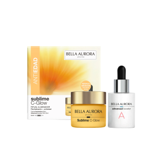 Pack sublime C-Glow + advanced booster AHA · Ritual iluminador, revitalizante y antiedad