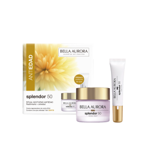 Pack splendor 50 · Ritual nocturno antiedad reafirmante antiedad: crema regeneradora de noche + contorno de ojos antiedad