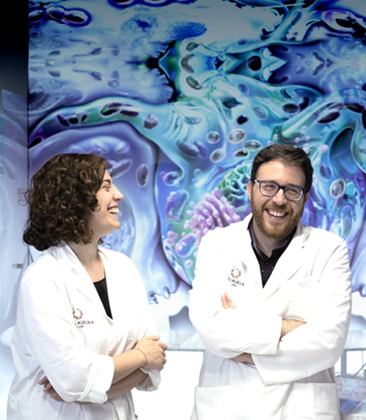 Equipo cient&iacute;fico de los laboratorios Bella Aurora en la Colonia G&uuml;ell